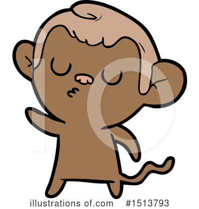 Royalty-Free (RF) Monkey Clipart Illustration by lineartestpilot - Stock Sample #1513793