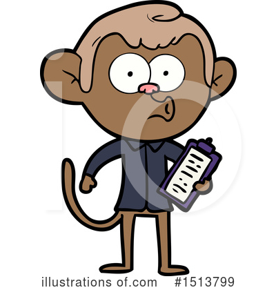 Royalty-Free (RF) Monkey Clipart Illustration by lineartestpilot - Stock Sample #1513799