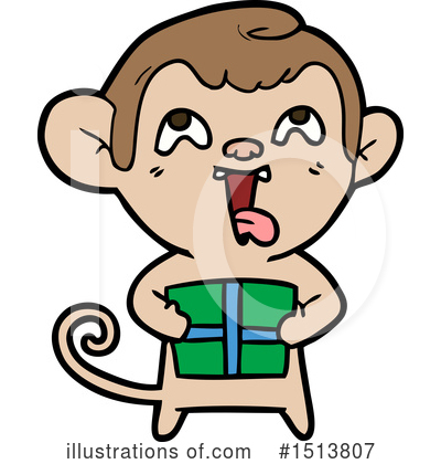 Royalty-Free (RF) Monkey Clipart Illustration by lineartestpilot - Stock Sample #1513807