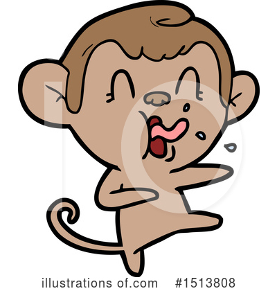 Royalty-Free (RF) Monkey Clipart Illustration by lineartestpilot - Stock Sample #1513808