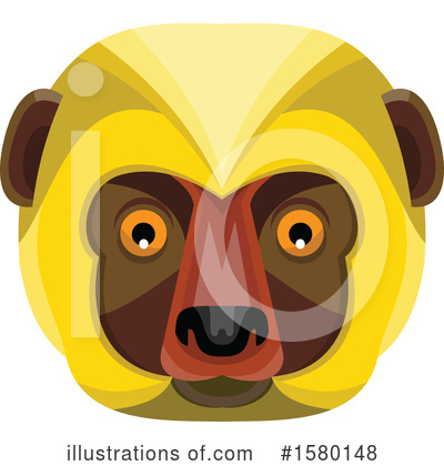 Royalty-Free (RF) Monkey Clipart Illustration by patrimonio - Stock Sample #1580148