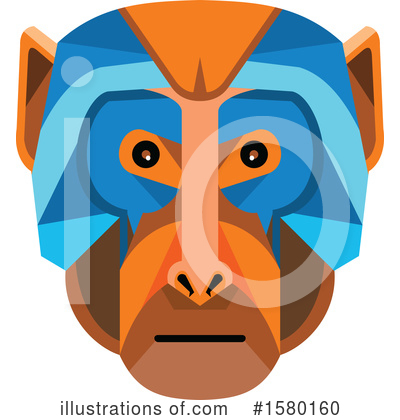 Royalty-Free (RF) Monkey Clipart Illustration by patrimonio - Stock Sample #1580160
