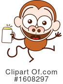 Monkey Clipart #1608297 by Zooco