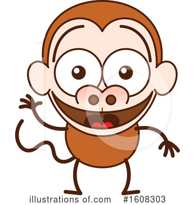 Royalty-Free (RF) Monkey Clipart Illustration by Zooco - Stock Sample #1608303