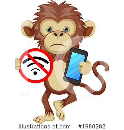 Royalty-Free (RF) Monkey Clipart Illustration by Morphart Creations - Stock Sample #1660282