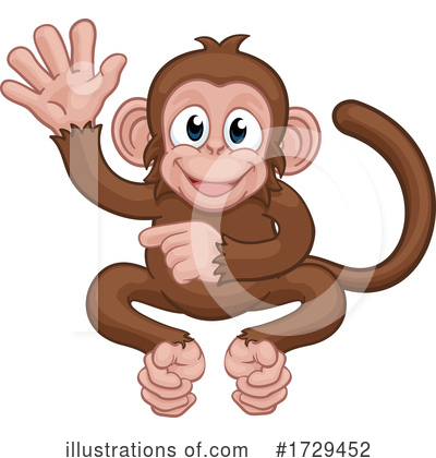 Chimpanzee Clipart #1729452 by AtStockIllustration