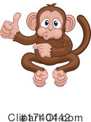 Monkey Clipart #1740442 by AtStockIllustration
