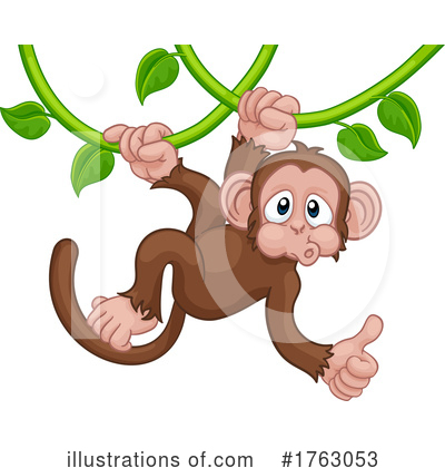 Royalty-Free (RF) Monkey Clipart Illustration by AtStockIllustration - Stock Sample #1763053