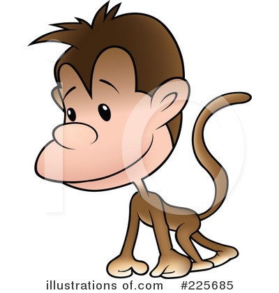 Royalty-Free (RF) Monkey Clipart Illustration by dero - Stock Sample #225685