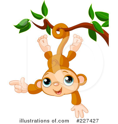 Royalty-Free (RF) Monkey Clipart Illustration by Pushkin - Stock Sample #227427