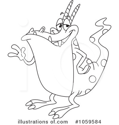 Royalty-Free (RF) Monster Clipart Illustration by yayayoyo - Stock Sample #1059584