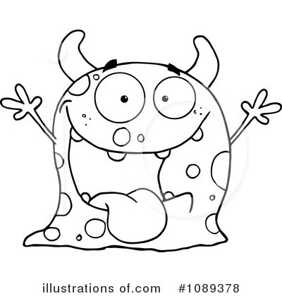 Royalty-Free (RF) Monster Clipart Illustration by Hit Toon - Stock Sample #1089378