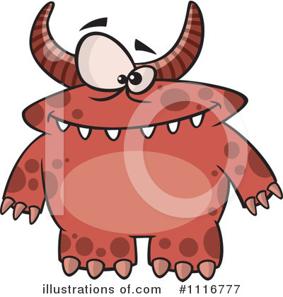 Royalty-Free (RF) Monster Clipart Illustration by toonaday - Stock Sample #1116777