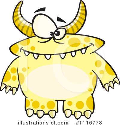 Royalty-Free (RF) Monster Clipart Illustration by toonaday - Stock Sample #1116778
