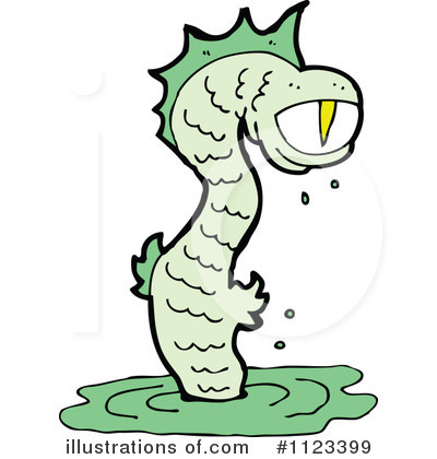 Sea Monster Clipart #1123399 by lineartestpilot
