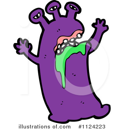 Royalty-Free (RF) Monster Clipart Illustration by lineartestpilot - Stock Sample #1124223