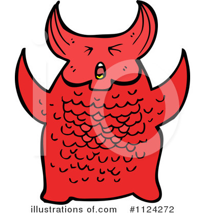Royalty-Free (RF) Monster Clipart Illustration by lineartestpilot - Stock Sample #1124272