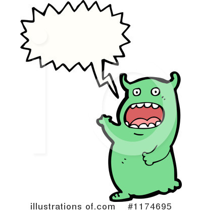 Royalty-Free (RF) Monster Clipart Illustration by lineartestpilot - Stock Sample #1174695