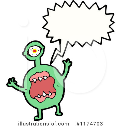Royalty-Free (RF) Monster Clipart Illustration by lineartestpilot - Stock Sample #1174703
