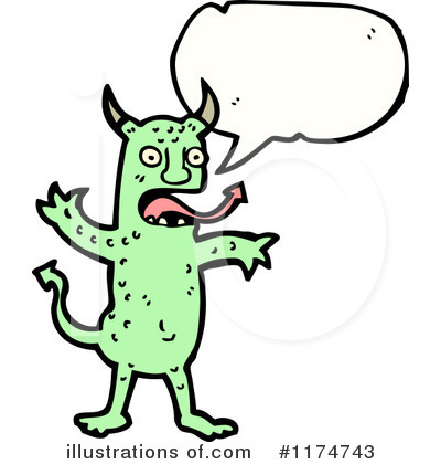 Royalty-Free (RF) Monster Clipart Illustration by lineartestpilot - Stock Sample #1174743
