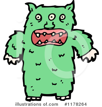 Royalty-Free (RF) Monster Clipart Illustration by lineartestpilot - Stock Sample #1178264