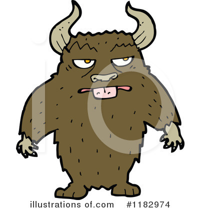 Furry Monster Clipart #1182974 by lineartestpilot