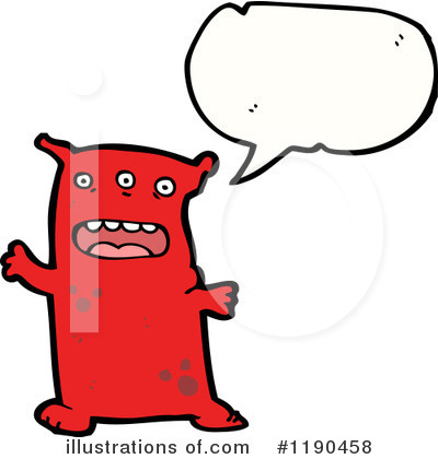 Royalty-Free (RF) Monster Clipart Illustration by lineartestpilot - Stock Sample #1190458
