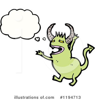 Royalty-Free (RF) Monster Clipart Illustration by lineartestpilot - Stock Sample #1194713