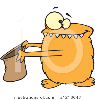 Royalty-Free (RF) Monster Clipart Illustration by toonaday - Stock Sample #1213648