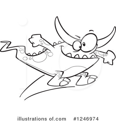 Royalty-Free (RF) Monster Clipart Illustration by toonaday - Stock Sample #1246974