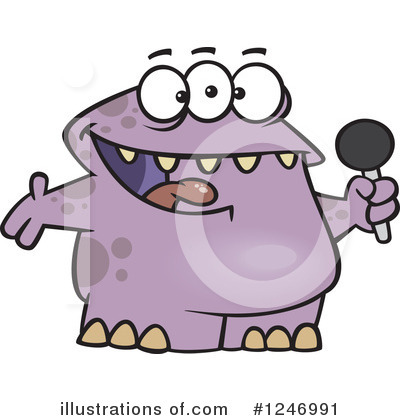 Royalty-Free (RF) Monster Clipart Illustration by toonaday - Stock Sample #1246991
