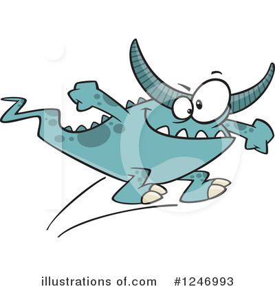 Royalty-Free (RF) Monster Clipart Illustration by toonaday - Stock Sample #1246993