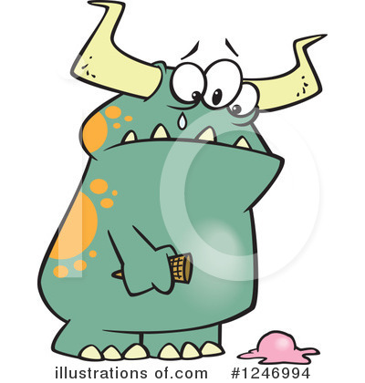 Royalty-Free (RF) Monster Clipart Illustration by toonaday - Stock Sample #1246994