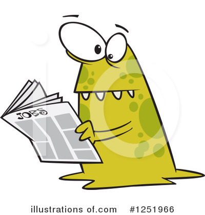 Royalty-Free (RF) Monster Clipart Illustration by toonaday - Stock Sample #1251966