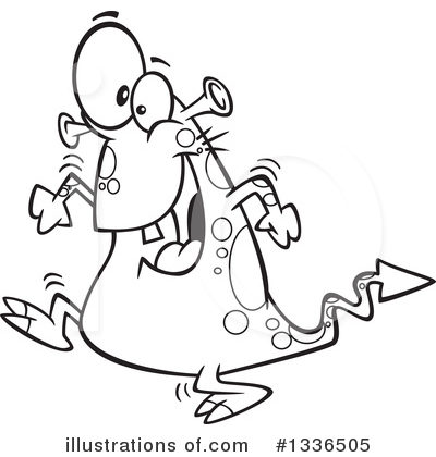 Royalty-Free (RF) Monster Clipart Illustration by toonaday - Stock Sample #1336505