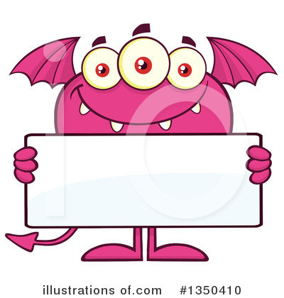 Royalty-Free (RF) Monster Clipart Illustration by Hit Toon - Stock Sample #1350410