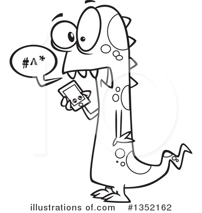 Royalty-Free (RF) Monster Clipart Illustration by toonaday - Stock Sample #1352162