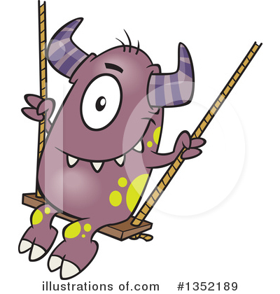 Royalty-Free (RF) Monster Clipart Illustration by toonaday - Stock Sample #1352189