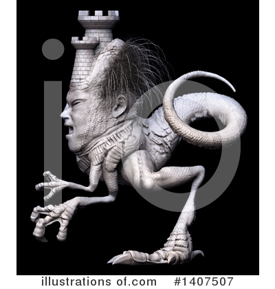 Royalty-Free (RF) Monster Clipart Illustration by Leo Blanchette - Stock Sample #1407507