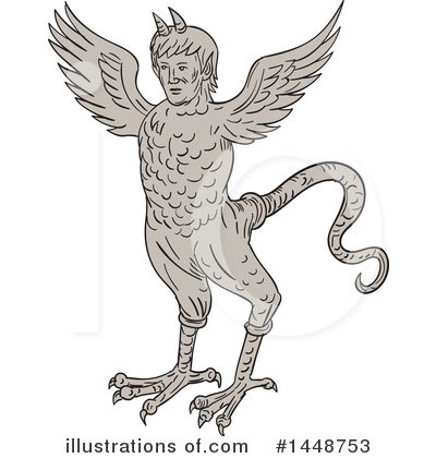 Royalty-Free (RF) Monster Clipart Illustration by patrimonio - Stock Sample #1448753