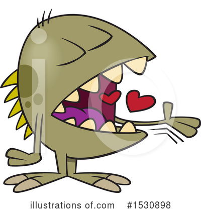 Royalty-Free (RF) Monster Clipart Illustration by toonaday - Stock Sample #1530898