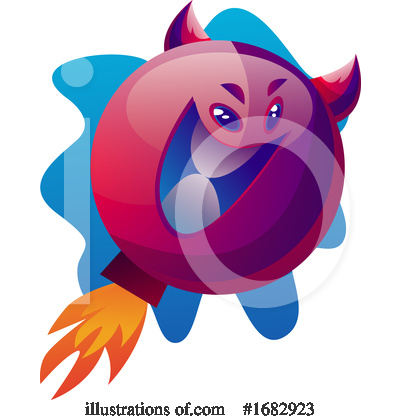 Royalty-Free (RF) Monster Clipart Illustration by Morphart Creations - Stock Sample #1682923