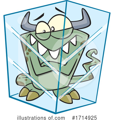 Royalty-Free (RF) Monster Clipart Illustration by toonaday - Stock Sample #1714925