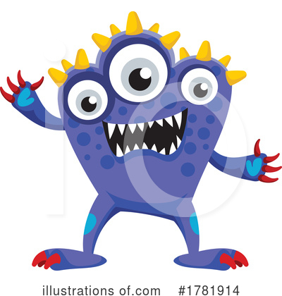 Royalty-Free (RF) Monster Clipart Illustration by Vector Tradition SM - Stock Sample #1781914