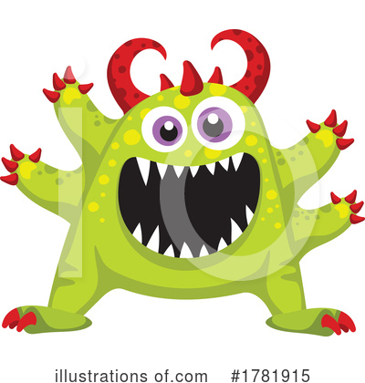 Royalty-Free (RF) Monster Clipart Illustration by Vector Tradition SM - Stock Sample #1781915