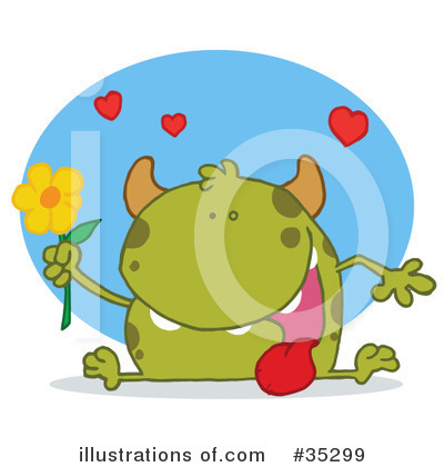 Royalty-Free (RF) Monster Clipart Illustration by Hit Toon - Stock Sample #35299