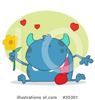 Royalty-Free (RF) Monster Clipart Illustration by Hit Toon - Stock Sample #35301