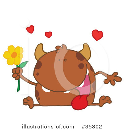 Royalty-Free (RF) Monster Clipart Illustration by Hit Toon - Stock Sample #35302