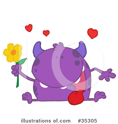 Royalty-Free (RF) Monster Clipart Illustration by Hit Toon - Stock Sample #35305