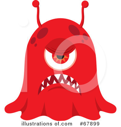 Royalty-Free (RF) Monster Clipart Illustration by Rosie Piter - Stock Sample #67899
